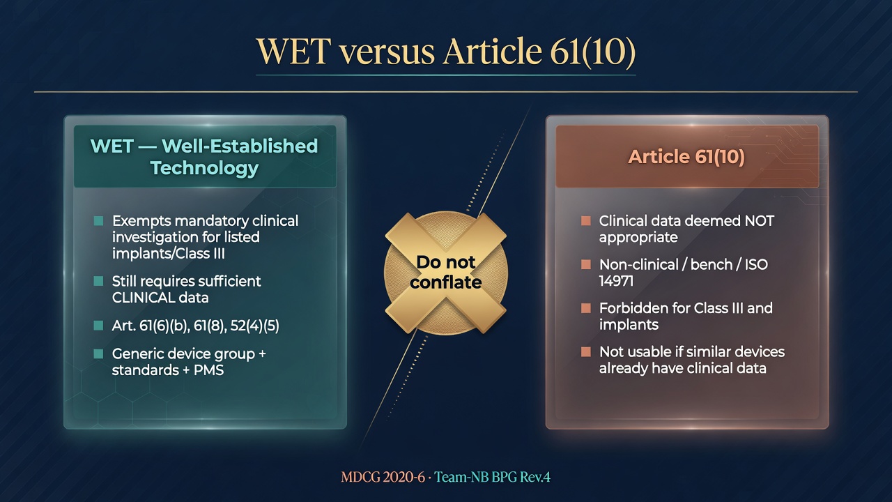 WET 与第 61 条第 10 款不可互相替代
