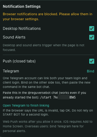 Step 2: Open Telegram to finish linking