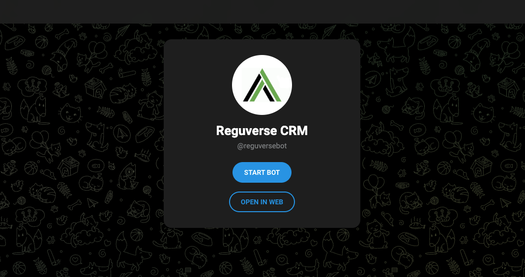Step 4: START BOT or OPEN IN WEB